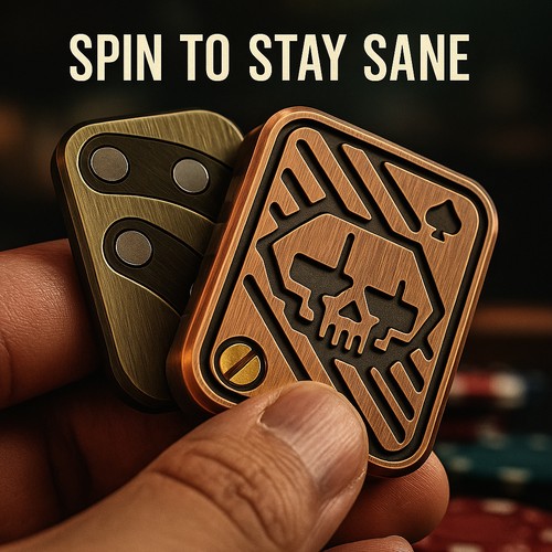 Degen Spinner – Magnetic Skull Toy for Risk Junkies